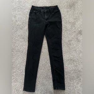 Black skinny jeans/jeggings, size 4.